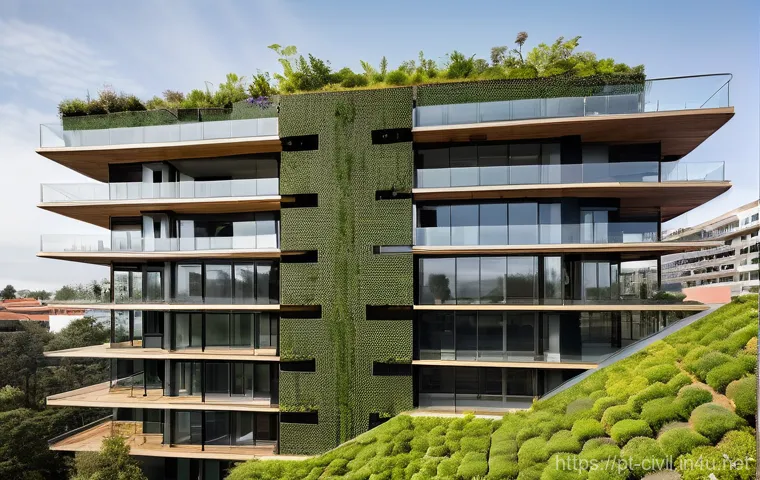 토목기사 실기시험 예상문제 - Image Prompt 1: The Green Revolution in Construction**