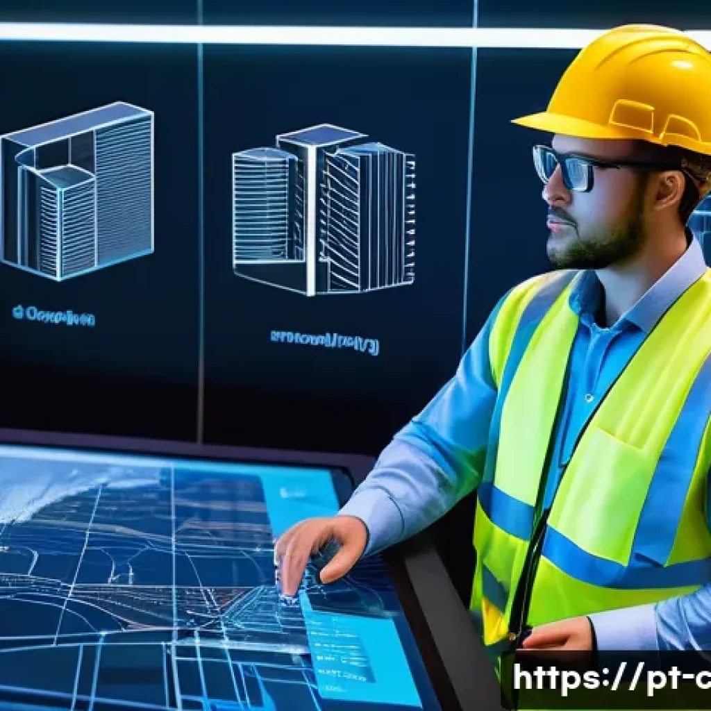 토목공학의 주요 데이터 분석 도구 - **Prompt: Data-Driven Construction Planning and Simulation**
    "A team of diverse, professional ci...